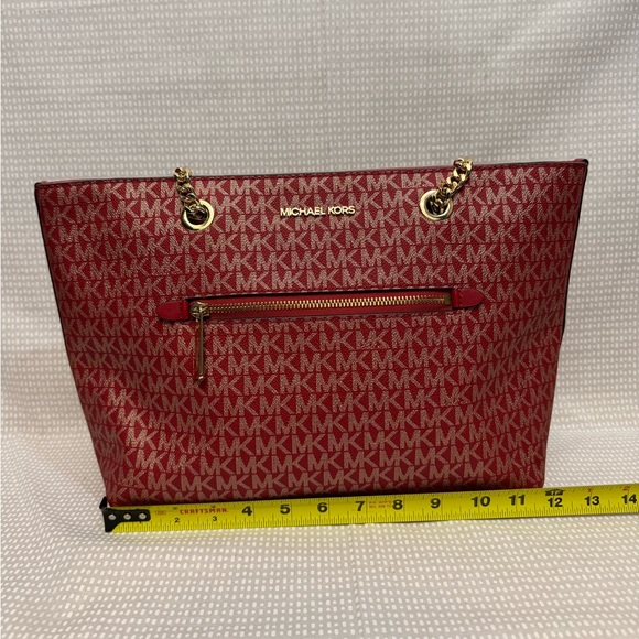 Michael Kors Logo Leather Tote - Picture 6 of 10